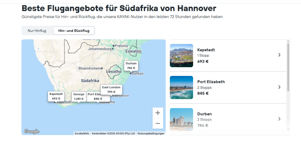 Flüge Johannesburg